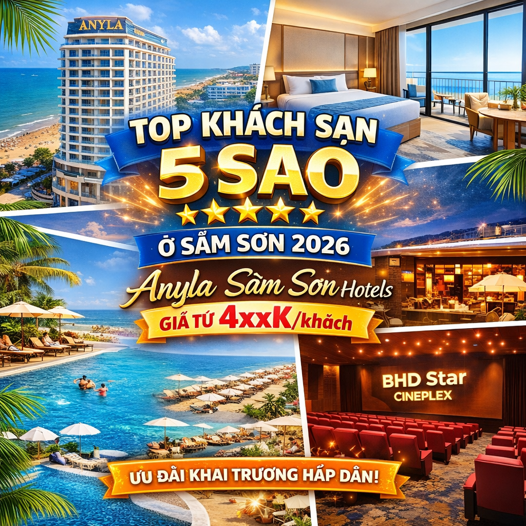 Top khách sạn 5 sao ở Sầm Sơn 2026 (Giá tốt – View đẹp – Trung tâm)